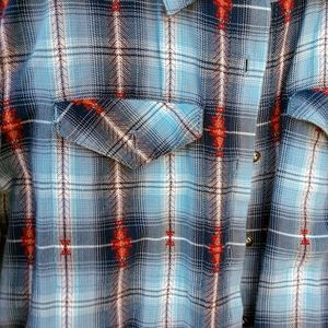 Pristine Cotton Blue Checked Shirt